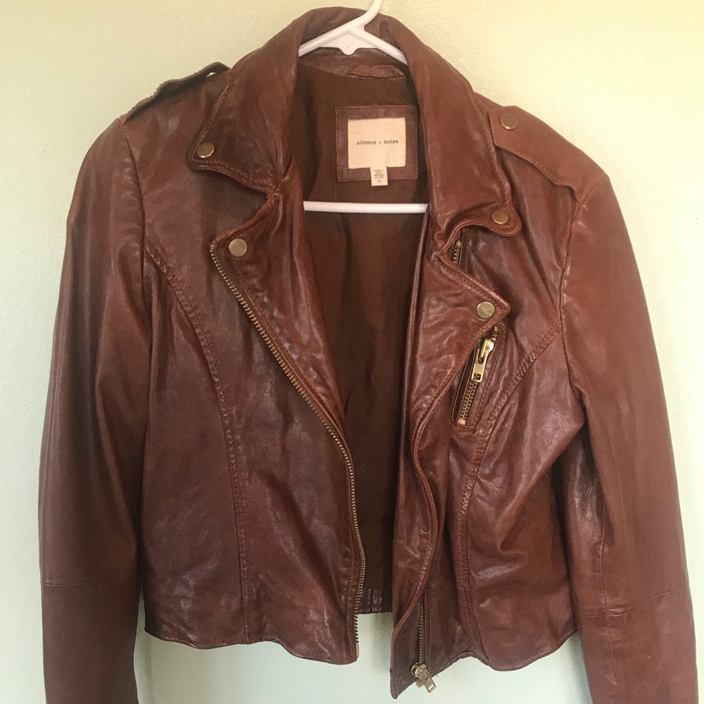 Silence + Noice women’s moto leather jacked